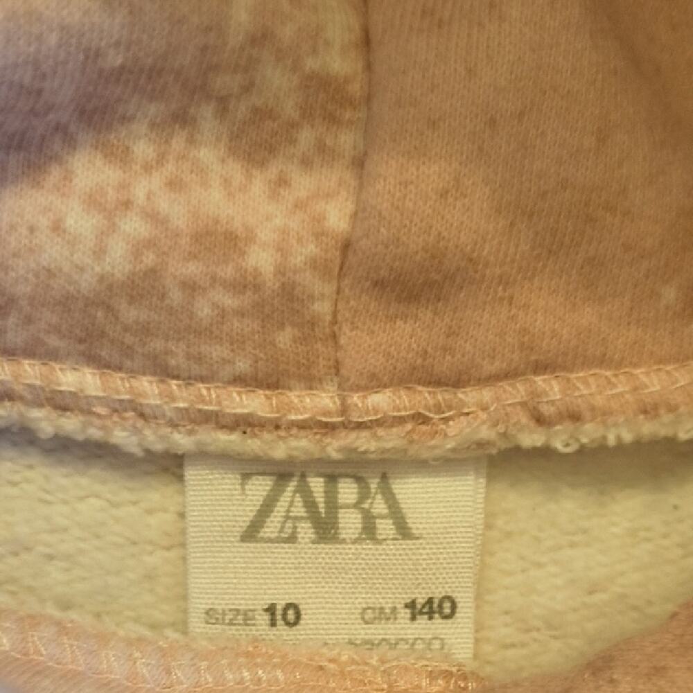 Zara, Make Cool Memories Tie-Dye Hoodie, Muted Pink, Girls Size 10 EUC - Picture 2 of 12